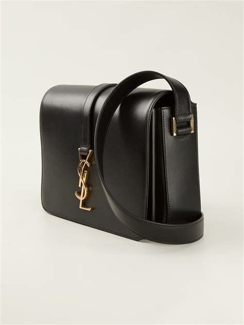 ysl bag black and silver